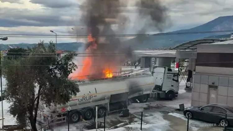 Denizli'de Akaryakıt İstasyonunda Tankerde Başlayan Yangın İki Tankere Daha Sıçradı: Çalışan Yaralandı