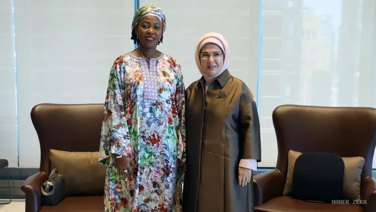 Emine Erdoğan ve Sierra Leone First Lady'si Fatima Maada Bio New York'ta Buluştu